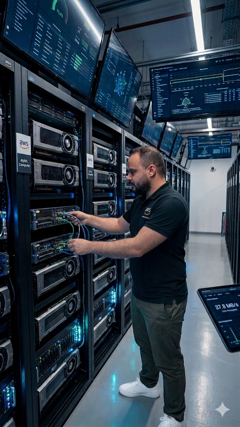 Johnny Suleiman in the data center